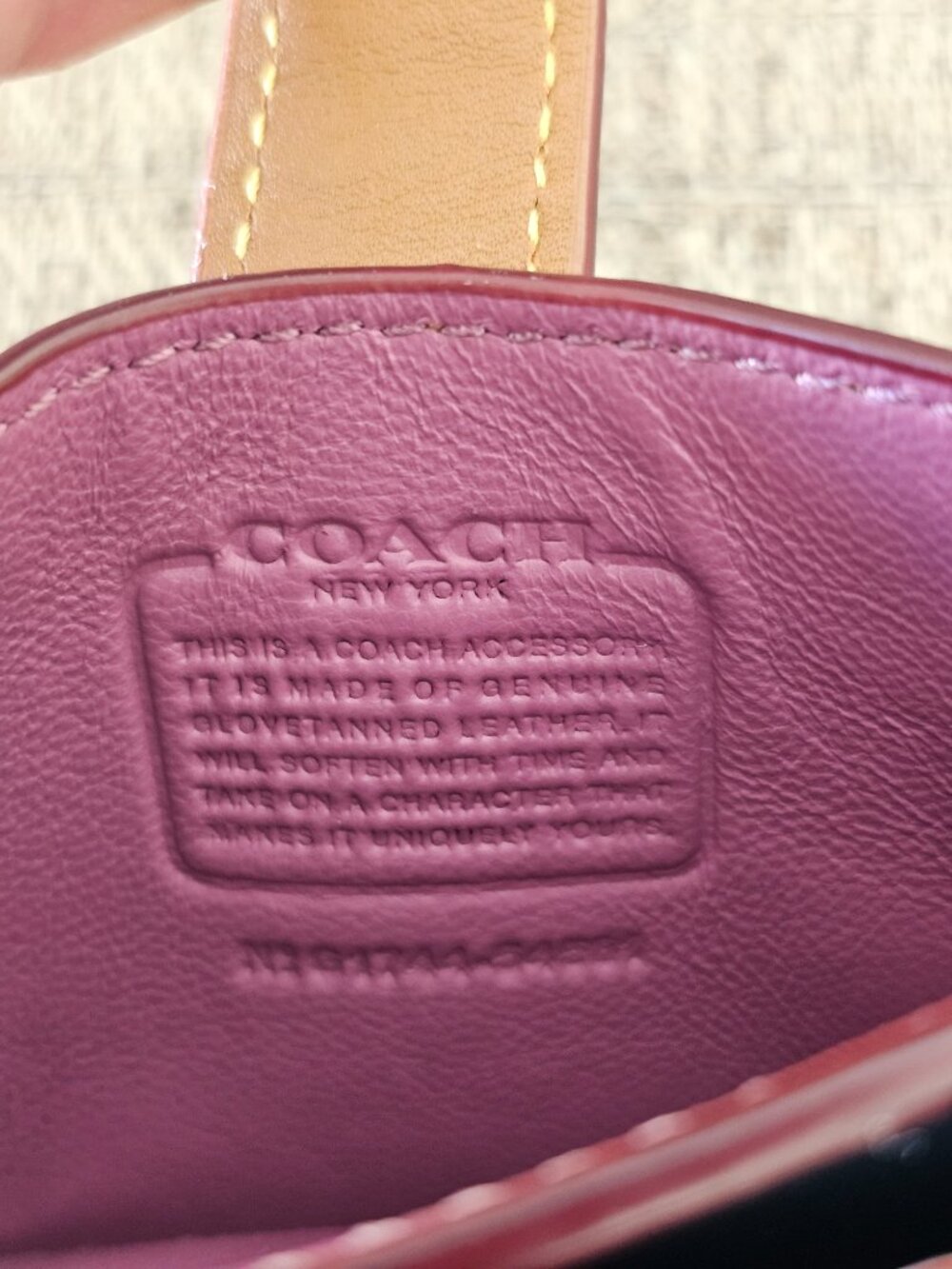 COACH RARE Glovetanned Leather Colorblock Accordion Card Case | 2017 Stuart COA - Picture 14 of 16
